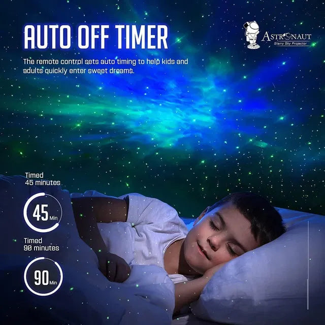 Astronaut Galaxy Projector Lamp with 360° Magnetic Head Rotation & Remote Control | Starry Night Light for Home Décor